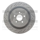 Dynamic Friction 2013-2023 Mercedes-Benz C63 AMG Rear Drilled Brake Rotor and Slotted (360x26 Vented)