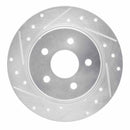R1 Concepts 2014-2019 Ford Transit (Mexico) Rear Right Drilled & Slotted Silver Brake Rotor
