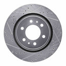 R1 Concepts 2008-2016 Nissan Cabstar (Mexico) Front Left Drilled & Slotted Silver Brake Rotor