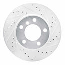 R1 Concepts 2012-2020 BMW 120i (Mexico) Front Right Drilled & Slotted Silver Brake Rotor