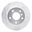 R1 Concepts 2012-2018 BMW 118i (Mexico) Rear Right Drilled & Slotted Silver Brake Rotor