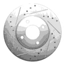 R1 Concepts 2013-2017 Suzuki Swift (Mexico) Front Left Drilled & Slotted Silver Brake Rotor