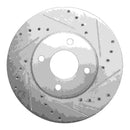 R1 Concepts 2013-2017 Suzuki Swift (Mexico) Front Right Drilled & Slotted Silver Brake Rotor