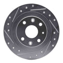 R1 Concepts 2013-2017 Suzuki Swift (Mexico) Rear Left Drilled & Slotted Silver Brake Rotor