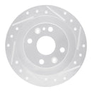 R1 Concepts 2013-2017 Suzuki Swift (Mexico) Rear Right Drilled & Slotted Silver Brake Rotor