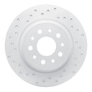 Dynamic Friction 2014-2019 Fiat 500L Rear Left Drilled Geoperformance Rotor