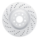 Dynamic Friction 2014-2019 Fiat 500L Front Left Drilled Geoperformance Rotor