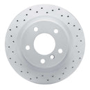 Dynamic Friction 2008-2013 BMW 125I (Mexico) Rear Left Drilled Geoperformance Rotor