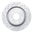 Dynamic Friction 2012-2018 Jeep Wrangler Front Left Drilled Geoperformance Rotor