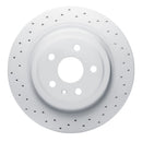 Dynamic Friction 2008-2014 Cadillac CTS Rear Left Drilled Geoperformance Rotor