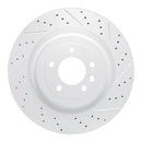 R1 Concepts 2013-2025 Land Rover Defender 130 Rear Right Drilled & Slotted Geoperformance Rotor