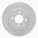 R1 Concepts 2012-2023 Hyundai Accent Front Left Drilled & Slotted Geoperformance Rotor
