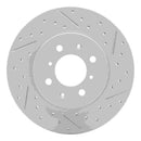 R1 Concepts 2012-2023 Hyundai Accent Front Right Drilled & Slotted Geoperformance Rotor
