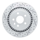 R1 Concepts 2010-2017 Volvo XC60 Rear Left Drilled & Slotted Geoperformance Rotor