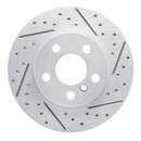 R1 Concepts 2014-2021 BMW i3 Front Right Drilled & Slotted Geoperformance Rotor