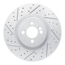 R1 Concepts 2013-2013 MINI Cooper (Excl Clubman) Front Left Drilled & Slotted Geoperformance Rotor