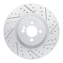 R1 Concepts 2013-2013 MINI Cooper (Excl Clubman) Front Right Drilled & Slotted Geoperformance Rotor