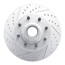 R1 Concepts 2008-2025 Ford E-250 Front Left Drilled & Slotted Geoperformance Rotor