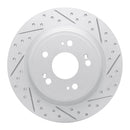 R1 Concepts 2014-2020 Acura RLX Rear Right Drilled & Slotted Geoperformance Rotor