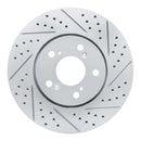 R1 Concepts 2014-2020 Acura RLX Front Right Drilled & Slotted Geoperformance Rotor