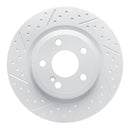 R1 Concepts 2012-2020 Mercedes-Benz Slk250 Rear Left Drilled & Slotted Geoperformance Rotor