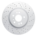 R1 Concepts 2012-2018 Mercedes-Benz ML350 Front Right Drilled & Slotted Geoperformance Rotor
