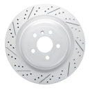 R1 Concepts 2013-2019 Mercedes-Benz GL350 Rear Left Drilled & Slotted Geoperformance Rotor