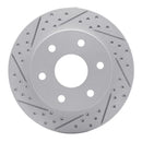 R1 Concepts 2008-2011 Nissan Pathfinder Front Left Drilled & Slotted Geoperformance Rotor