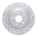 R1 Concepts 2014-2019 Nissan Rogue Front Right Drilled & Slotted Geoperformance Rotor