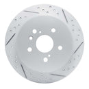 R1 Concepts 2009-2015 Toyota Venza Rear Right Drilled & Slotted Geoperformance Rotor