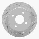 R1 Concepts 2012-2018 Toyota Yaris (USA/Canada) Rear Right Drilled & Slotted Geoperformance Rotor