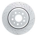 R1 Concepts 2014-2016 Maserati Ghibli Rear Right Drilled & Slotted Geoperformance Rotor