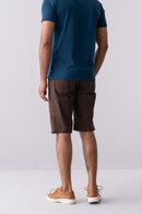 City Fashion Brown Slim Fit Shorts for Men