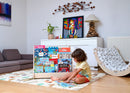 Wave Design Wooden Bookshelf / Small-Medium-Large Size