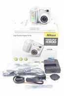 Used Nikon CoolPix 4300 Digital Point & Shoot (4MP / 3X Zoom)
