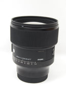 Used Sigma 85mm F1.4 DG DN Art Lens for Sony E