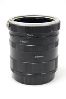Used Pro 7mm/14mm/28mm EF-Mount Extension Tube Set