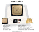 Taj Deluxe Carrom Board with Coins, Striker & Powder, 12mm