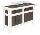 Fire Pit Cover Rectangular Tempered Glass Grey (optional)