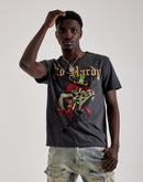 Ed Hardy Dagger Snake Rhinestone Tee