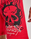Ed Hardy Flame Cobra Fleece Shorts