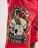 Ed Hardy Flame Cobra Fleece Shorts