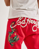 Ed Hardy Flame Cobra Fleece Shorts