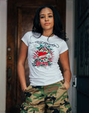 Ed Hardy Rose Skull Slim-Fit Tee