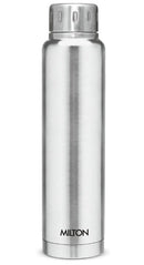 Milton Thermosteel Elfin 750, Vacuum Insulated Flask, 750 ml | 25 oz | 24 Hours Hot & Cold Water Bottle 18/8 Stainless Steel, Durable Body, BPA Free, Leak-Proof Simple Screw Lid | Silver