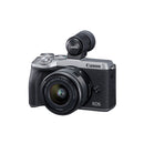 Canon EOS M6 Mark II Mirrorless Camera with EF-M 15-45mm IS STM Lens and EVF (Silver)