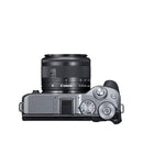 Canon EOS M6 Mark II Mirrorless Camera with EF-M 15-45mm IS STM Lens and EVF (Silver)