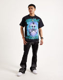 EPTM Camo Pocket Flared Denim Jeans