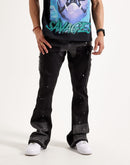 EPTM Camo Pocket Flared Denim Jeans