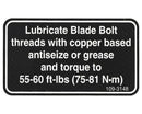 Exmark 109-3148 Decal,Bolt Torque